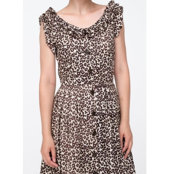 Sea New York Lottie Leopard Print Dress - Picture 4 of 15